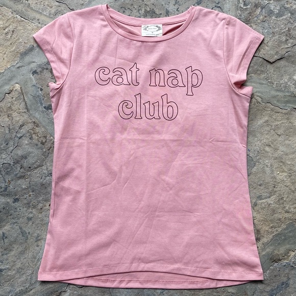 Joyfoile Mia Joy Cat Nap Club Tee - Picture 1 of 2